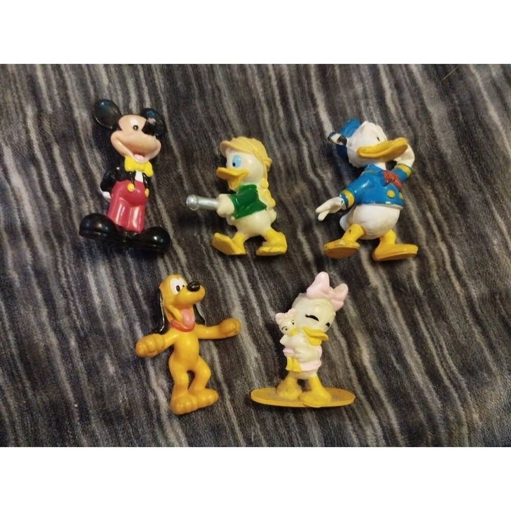 Lot of 5 Vintage Disney 1991 Kelloggs PVC Figures